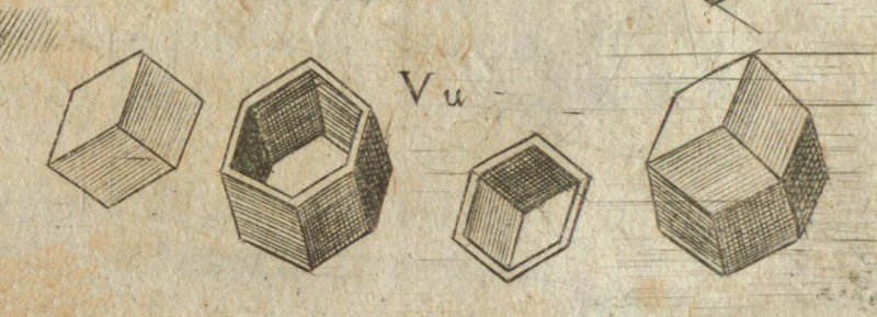 Kepler and the Rhombic Dodecahedron | Rhombic Dodecahedron drawing from Kepler's book 'Harmonices Mundi' | Convergence