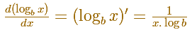Logaritmos y exponenciales: diferenciando  una función logaritmo | matematicasVisuales