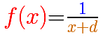 Funciones racionales(1), funciones racionales lineales: traslación de la hipérbola a lo largo del eje de abcisas | matematicasVisuales