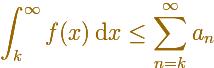 Convergencia de Series, el test de la integral | matematicasVisuales