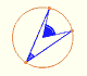 Central and inscribed angles in a circle | matematicasVisuales 
