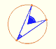 Central and inscribed angles in a circle