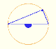 Central and inscribed angles in a circle | Mostration | Case I