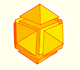 Dodecaedro rómbico (4): Dodecaedro rómbico formado por un cubo y seis sextos de cubo