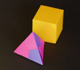 En casa: Construcción de un tetraedro con origami modular.