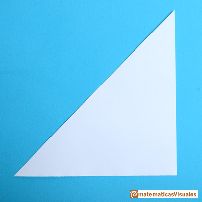 En casa: Un triángulo equilátero doblando papel. |matematicasVisuales