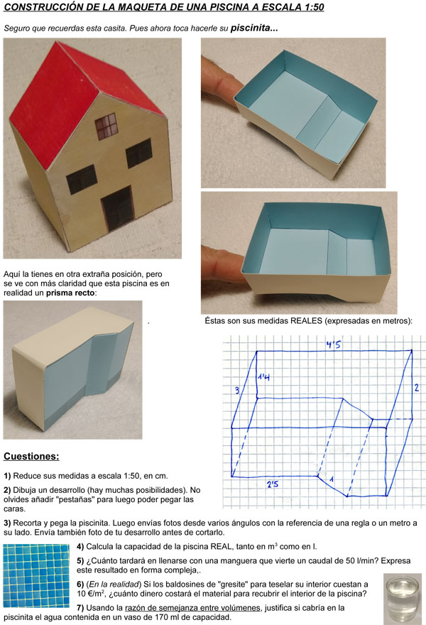 En casa: Construcción de una piscina. |matematicasVisuales
