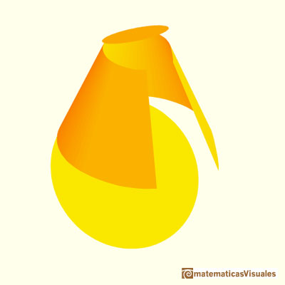 Cones and Conical frustums: a conical frustum developing | matematicasVisuales