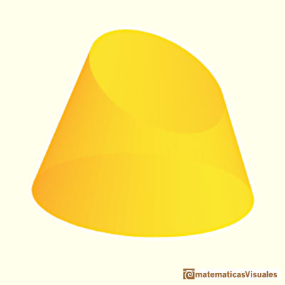 Truncated cone: an example | matematicasVisuales