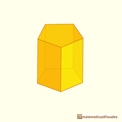 Prisms and their nets: a pentagonal prism | matematicasVisuales