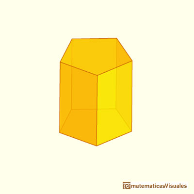 Prismas y sus desarrollos planos: un prisma pentagonal | matematicasVisuales