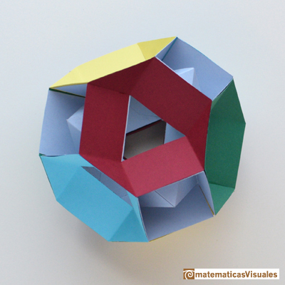 Taller Talento Matemtico Zaragoza: Platonic polyhedra: Tetrahedron | Cuboctahedron and Rhombic Dodecahedron | matematicasVisuales