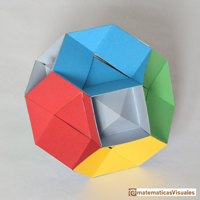 Taller Talento Matemtico Zaragoza: Platonic polyhedra: Tetrahedron | Cuboctahedron and Rhombic Dodecahedron | matematicasVisuales