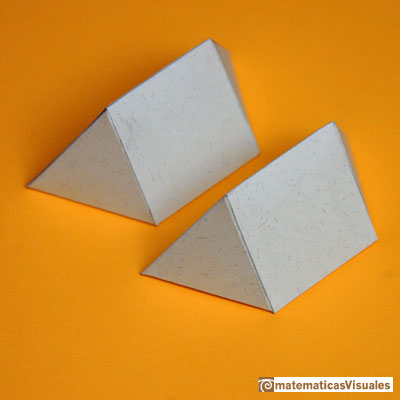 Construcción poliedros| Rompecabezas tetraedro | matematicasVisuales
