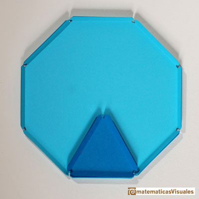 Cubo truncado: Necesitamos seis octógonos y ocho triángulos equiláteros | matematicasVisuales