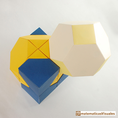 Construcción de poliedros con cartulina y gomas elásticas:  | matematicasVisuales