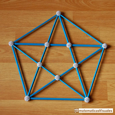 Construcción poliedros| Zome. Pentagrama | matematicasVisuales