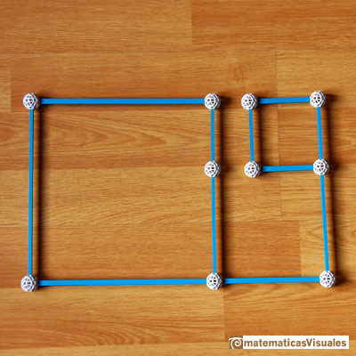 Construccin poliedros| Zome. Rectngulos ureos | matematicasVisuales