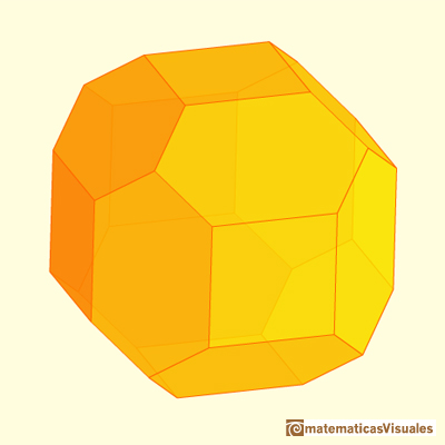 Chamfered cube: equilateral | matematicasVisuales