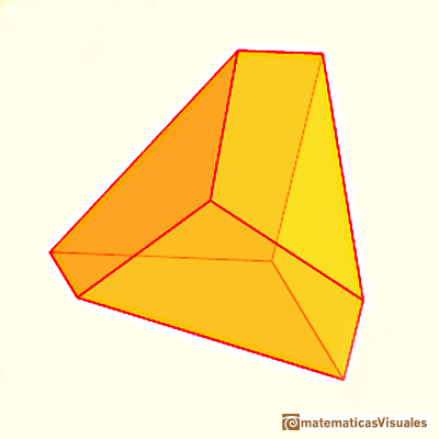 Dodecahedron: the volume of a dodecahedron of side length 1 is one eighth the volume of a dodecahedron of side length 2 | matematicasVisuales