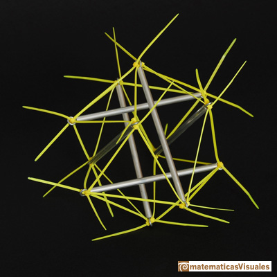 icosahedron: tensegrity | matematicasVisuales