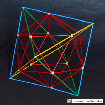 Icosaedro en octaedro: vértices impresos con impresora 3d | matematicasVisuales
