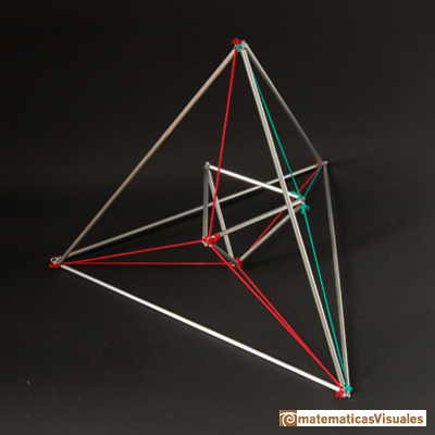 Dualidad entre sólidos platónicos: construcción del tetraedro y su dual | matematicasVisuales