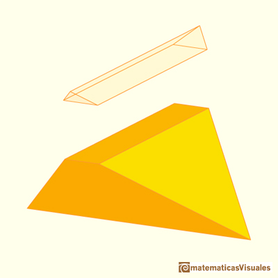 Sections in a tetrahedron: in general, a cross-section is a rectangle | matematicasVisuales