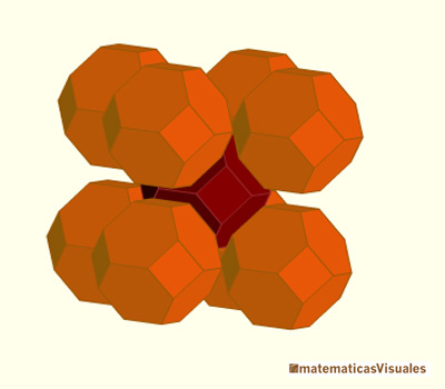 The truncated octahedron is an archimedean solid. It is a space-filling polyhedron 1| matematicasvisuales