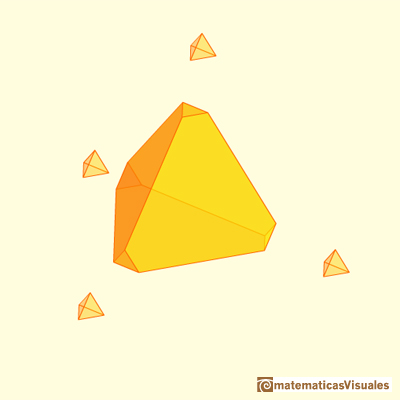 Tetraedro truncado: controlando la profundidad del truncamiento | matematicasVisuales