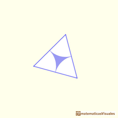 Demostración de Conway del teorema de Morley: empezamos con un triángulo equilátero de algún tamaño | matematicasVisuales