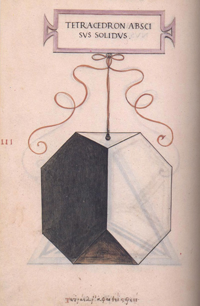 Leonardo da Vinci: tretraedro truncado. Editorial Akal | matematicasvisuales