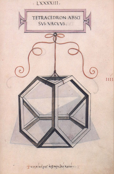 Leonardo da Vinci: Truncated tetrahedron. Editorial Akal | matematicasvisuales 
