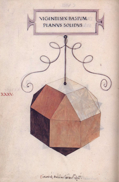 Leonardo da Vinci: rombicuboctaedro. Editorial Akal | matematicasvisuales