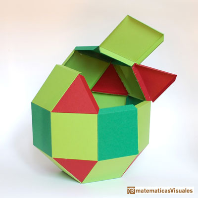 Rhombicuboctahedron or small rhombicuboctahedron | matematicasVisuales