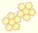 Plane developments of geometric bodies: Dodecahedron | matematicasVisuales 