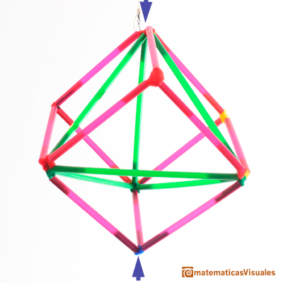 En casa: Construccin de un tetraedro inscrito en un cubo. |matematicasVisuales