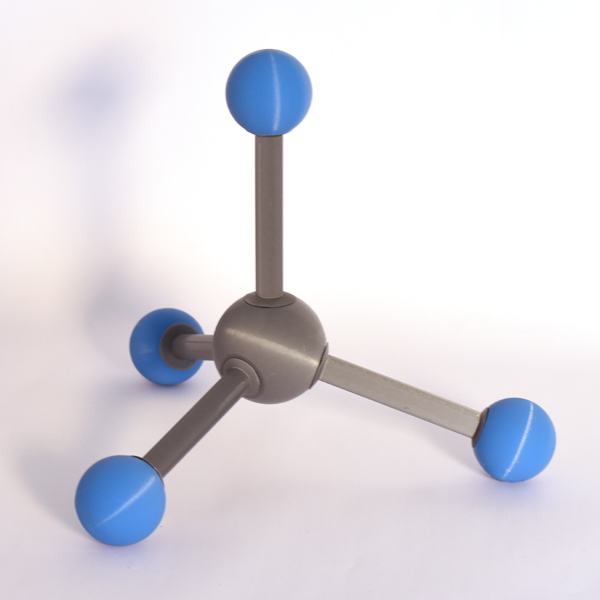 El tetraedro y un poco de Qu�mica | matematicasVisuales